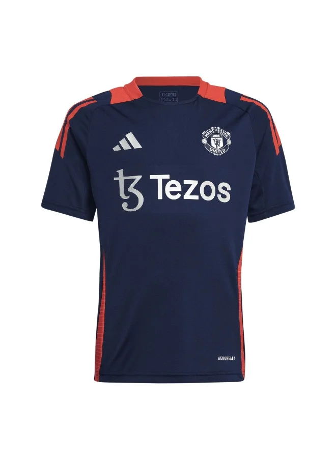 Adidas Adidas Mufc Tr Jsy Y Blue Football Jerseys For Kids Unisex 128