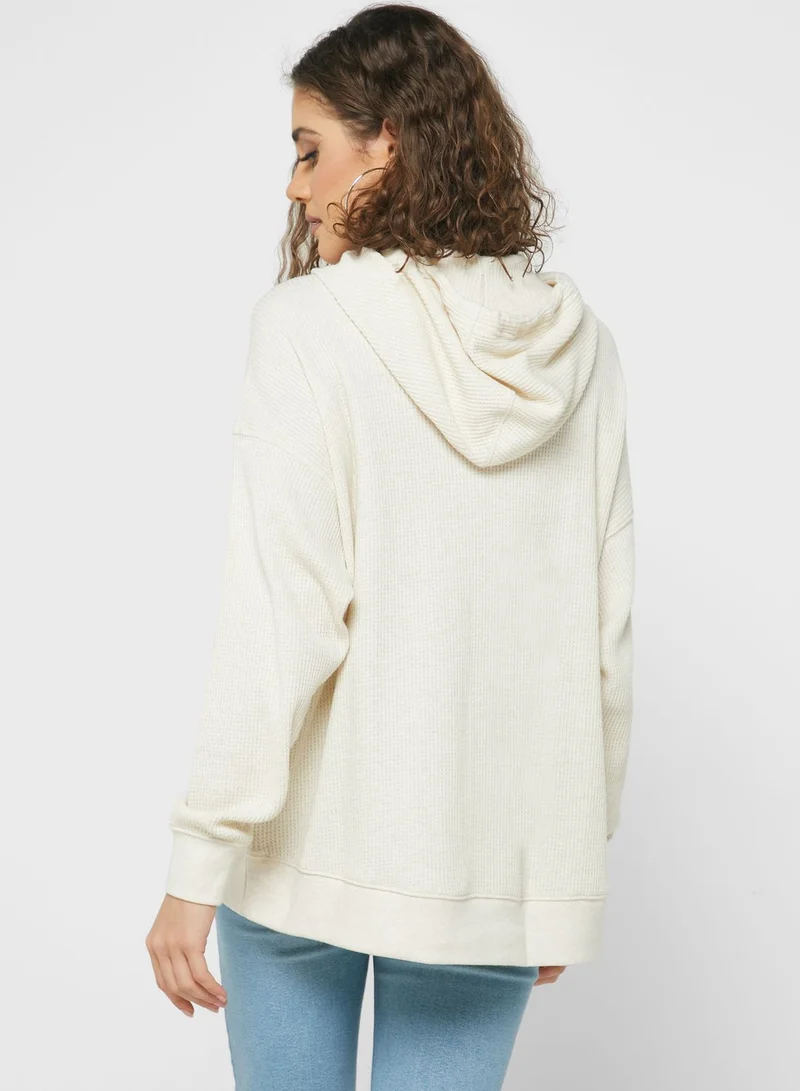 Aerie Drawstring Ribbed Hoodies