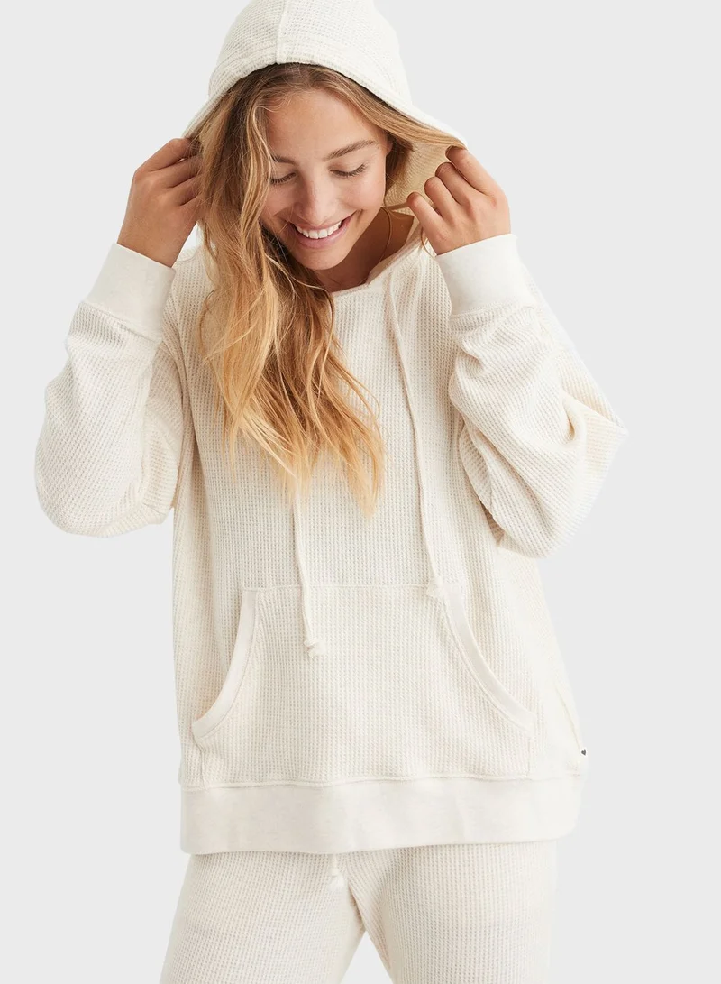 Aerie Drawstring Ribbed Hoodies