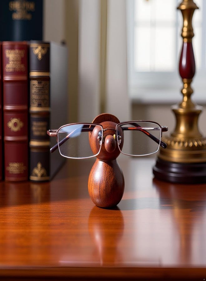 RGrandsons Handmade Wooden Spectacle Specs Eyeglass Holder Stand Display Stand nud Shape. - Image 4