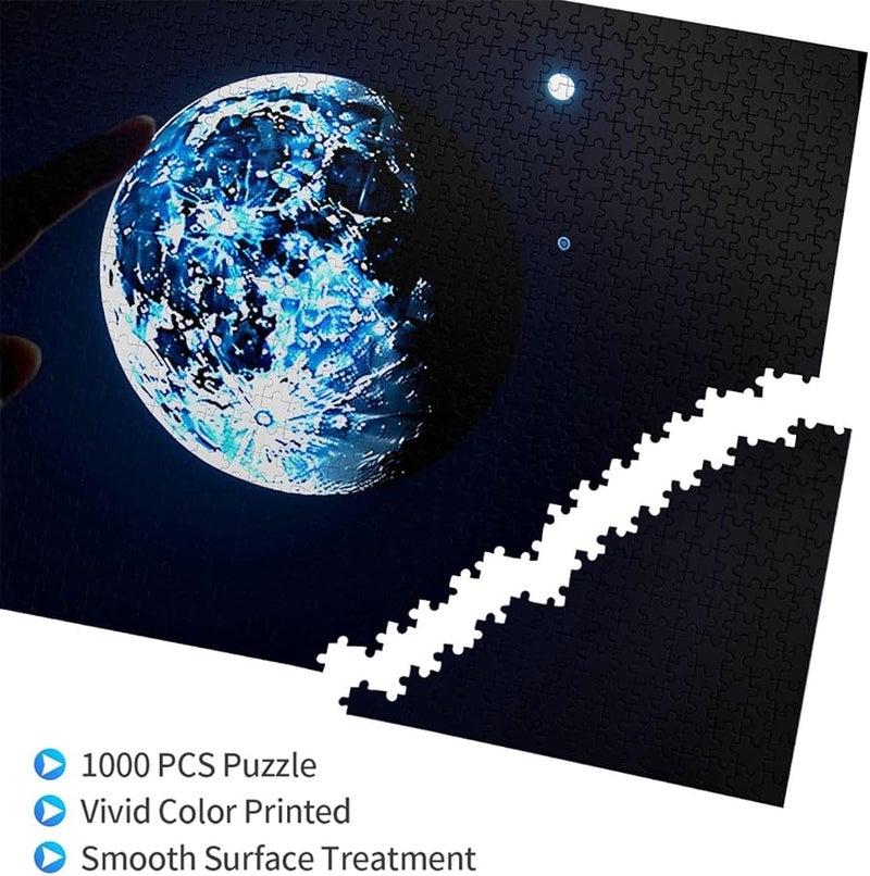 لغز فايا مون تحت الإصبع 1000 قطعة للبالغين ديكور منزلي 29.5 × 19.7 بوصة - Image 3