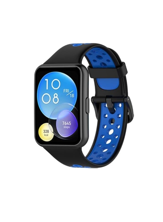 Sports watch band made of high quality silicone, compatible with Huawei Watch Fit 2 - Image 1