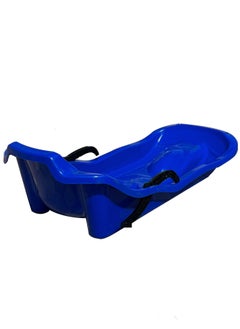 HEXAR Heavy Duty Outdoor Sports Plastic Skiing Boards Sled Luge Snow Grass Sand Board Ski Pad Snowboard With Rope For 2 People, Size - 108x47x34cm  - Image 1