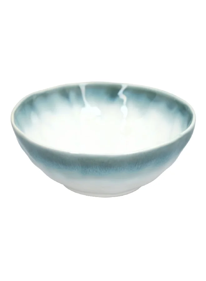 Easy Life Dishwasher and Microwave Safe Porcelain Bowl Blue and White 18 cm R2847#NGRE