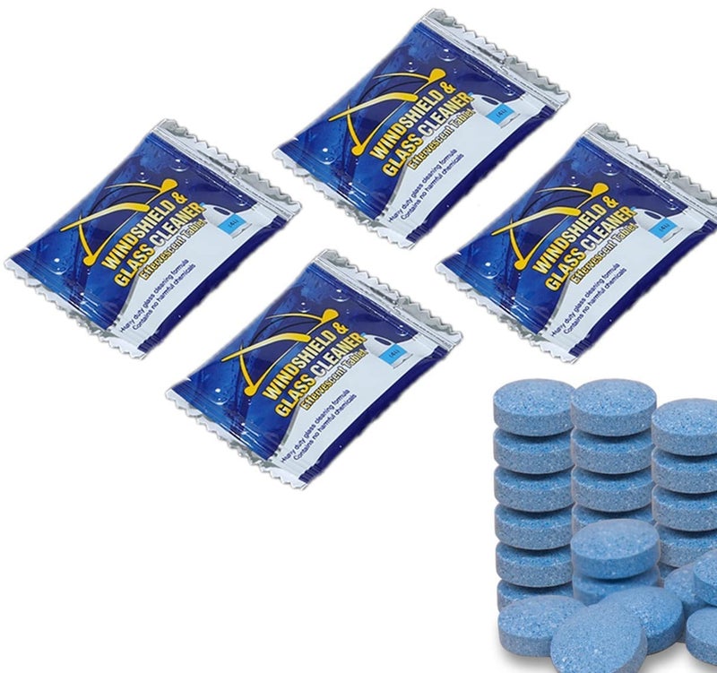 NIMIT SALES Car Windshield Glass Concentrated Washer Tablets Solid Car Effervescent Tablets Glass Solid Wiper Cleaning Tablets for Car Kitchen Window (50) - Image 1