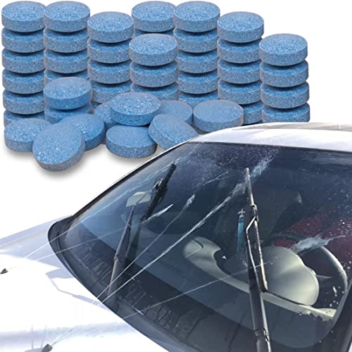 NIMIT SALES Car Windshield Glass Concentrated Washer Tablets Solid Car Effervescent Tablets Glass Solid Wiper Cleaning Tablets for Car Kitchen Window (50) - Image 2