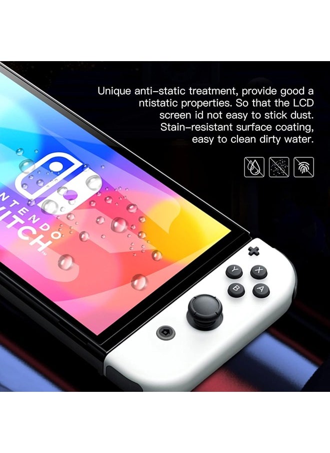 SJet 2 Pack Screen Protector for Nintendo Switch OLED, Tempered Glass Compatible with Nintendo Switch OLED 7-inch 2021  - Image 4