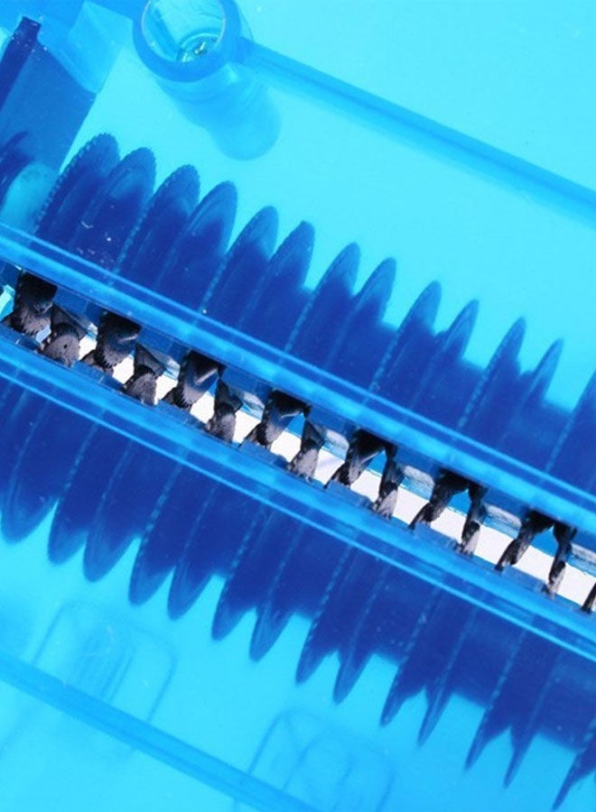 1 Piece Mini Paper Shredder Portable A6 Manual Paper Cut Shredder Hand Operated Mini Paper Shredder For Home & Office(Blue) - Image 5