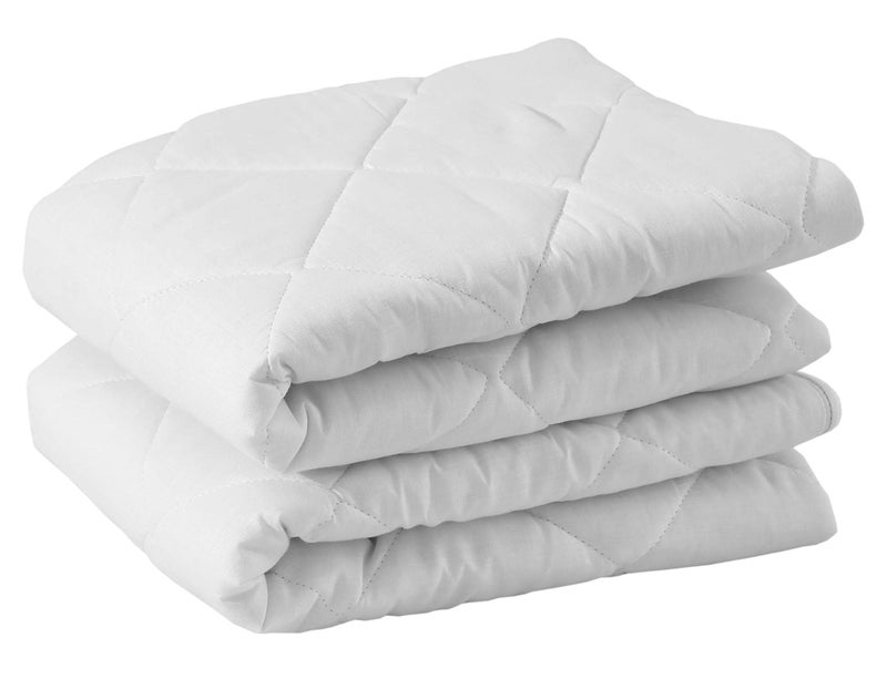 Niagara Sleep Solution Waterproof Quilted Pillow Protectors Standard Ultra Soft Thick Pair 20x26 Inches Brushed Ultra Plush White Zippered Set of 2 Size Encasement - Image 4