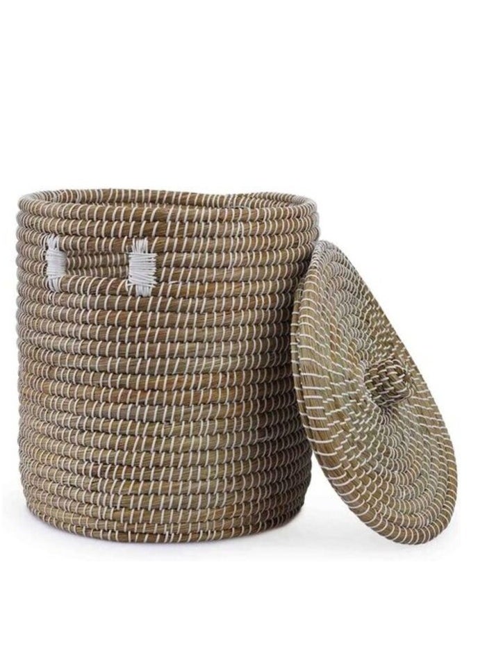 Pan Home - PAN Home Tyronia Laundry Basket Dia40x45cm - Natural - Image 1