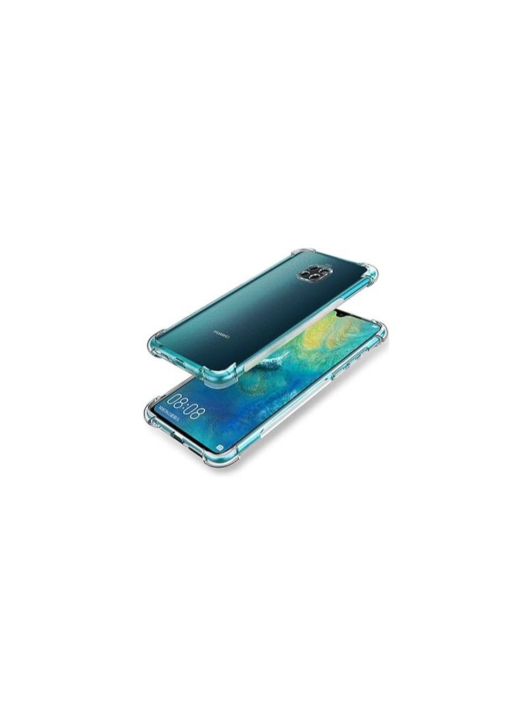 Mate 20 Pro Anti-Burst KING KONG Armor Case Crystal Clear With Transparent Hard Plastic Back Plate and Soft TPU Gel Bumper - Image 1