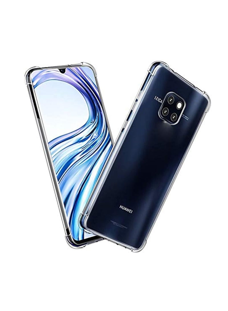 Mate 20 Pro Anti-Burst KING KONG Armor Case Crystal Clear With Transparent Hard Plastic Back Plate and Soft TPU Gel Bumper - Image 2