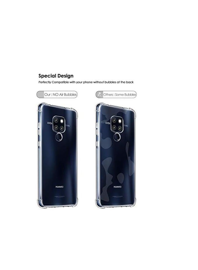 Mate 20 Pro Anti-Burst KING KONG Armor Case Crystal Clear With Transparent Hard Plastic Back Plate and Soft TPU Gel Bumper - Image 3