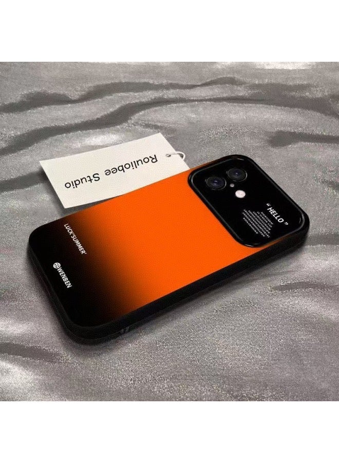 Gradient Color Silicone Phone Case, Fashion Soft Shockproof Cover for iPhone 17 Pro Max - Image 1