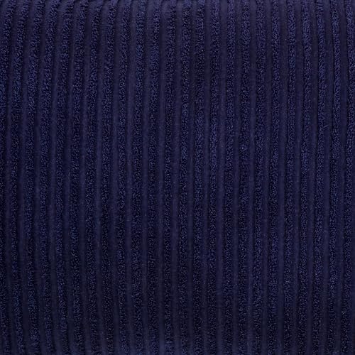 Better Trends Jullian Collection is Super Soft and Light Weight in Bold Stripes Design 100% Cotton Tufted Unique Luxurious Machine Washable Tumble Dry, Euro Sham, Navy - Image 3