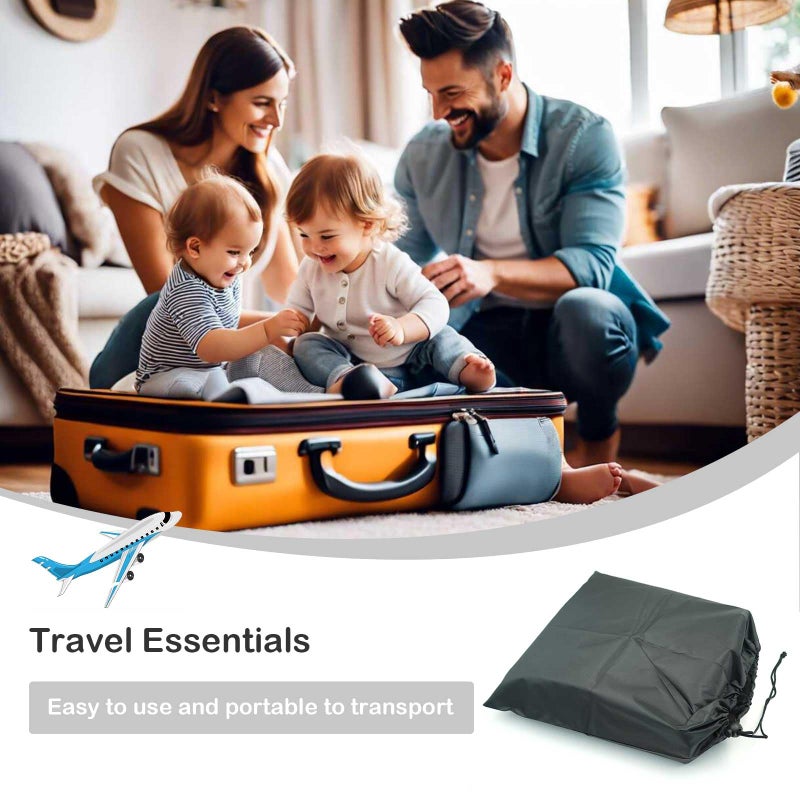 Gihunk Toddler Airplane Bed, Portable Airplane Seat Extender Travel Bed for Kids, Soft Baby Plane Travel Essentials for Flying, Toddlers Long Flight Must Haves Footrest (Include Inflatable Pillow) - Image 5