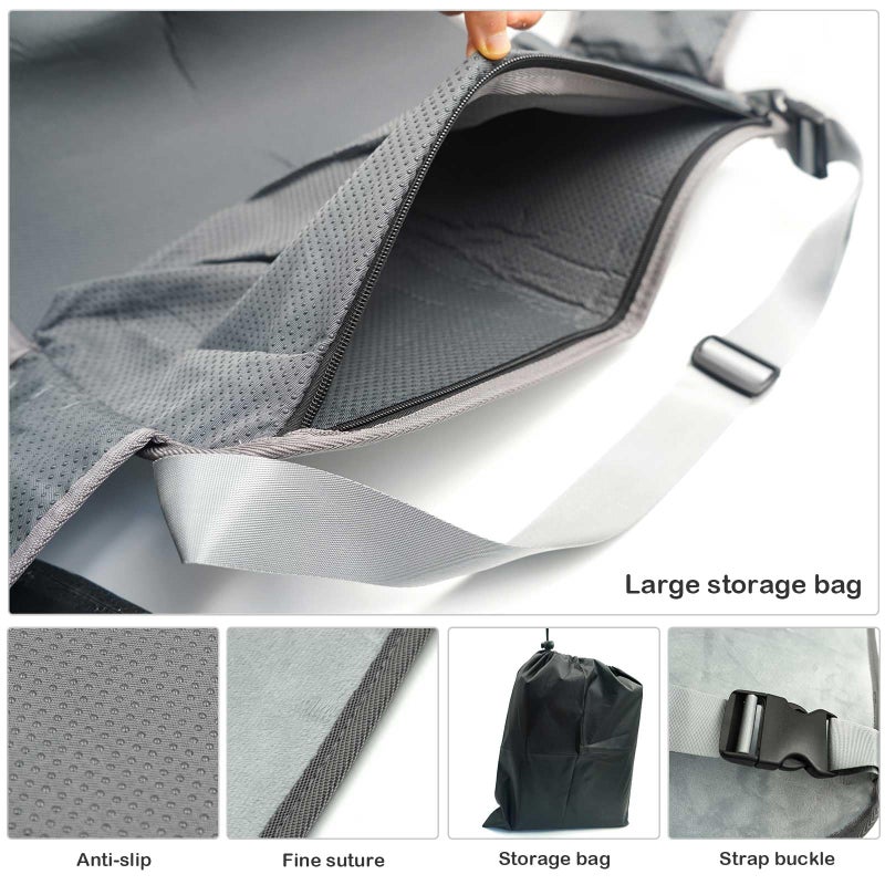 Gihunk Toddler Airplane Bed, Portable Airplane Seat Extender Travel Bed for Kids, Soft Baby Plane Travel Essentials for Flying, Toddlers Long Flight Must Haves Footrest (Include Inflatable Pillow) - Image 3