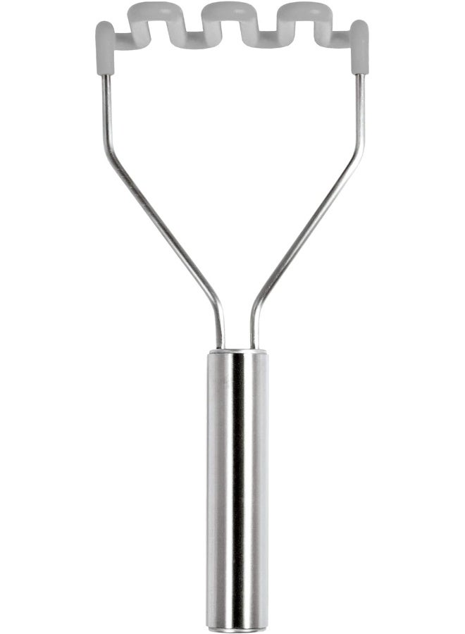 Tovolo Silicone Potato Stainless Steel Handle And Core Food Mashers Kitchen Utensil Vegetable Ricer And Avocado Blender Scratch Resistant And Heat Resistant Oyster Grey - Image 4