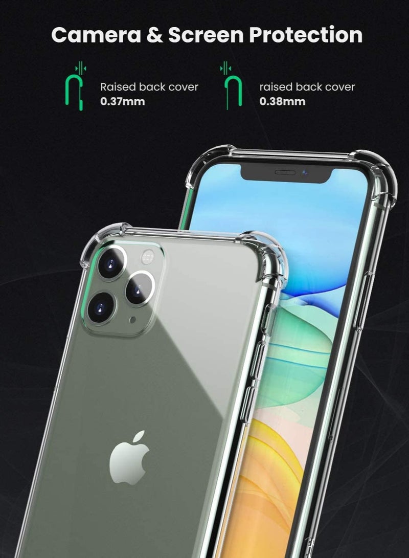 DUSALA Anti Scratch Shock Absorption Case Cover with Tempered Glass and Charging Cable for Apple iPhone 11 Pro - Image 3