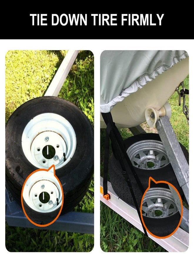 lifgarfe Trailer Spare Tire Mount Bracket U-Bolt Tire Carrier Holder Fit for Side Mount 4 or 5 Lug - Image 4