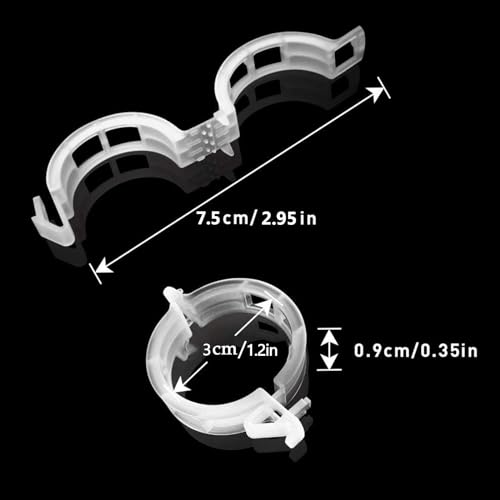 Oligei 200 Pcs Tomato Clips, Plastic Trellis Clips for Plant Support, Ideal for Grape, Tomato & Vegetable Plants - Image 2