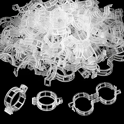 Oligei 200 Pcs Tomato Clips, Plastic Trellis Clips for Plant Support, Ideal for Grape, Tomato & Vegetable Plants - Image 1