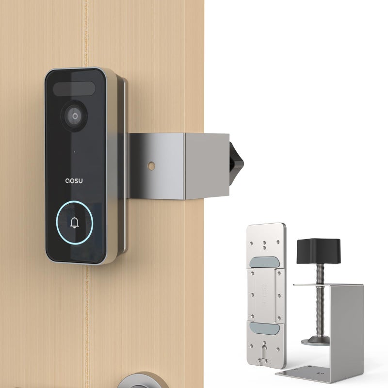 VOMENC AntiTheft Doorbell Mount Compatible with AOSU Video Doorbell Ultra V8s1ax11Pro V8p1ax11SE V8e2ca11 NoDrill Installation Video Doorbell Bracket Accessories - Image 2