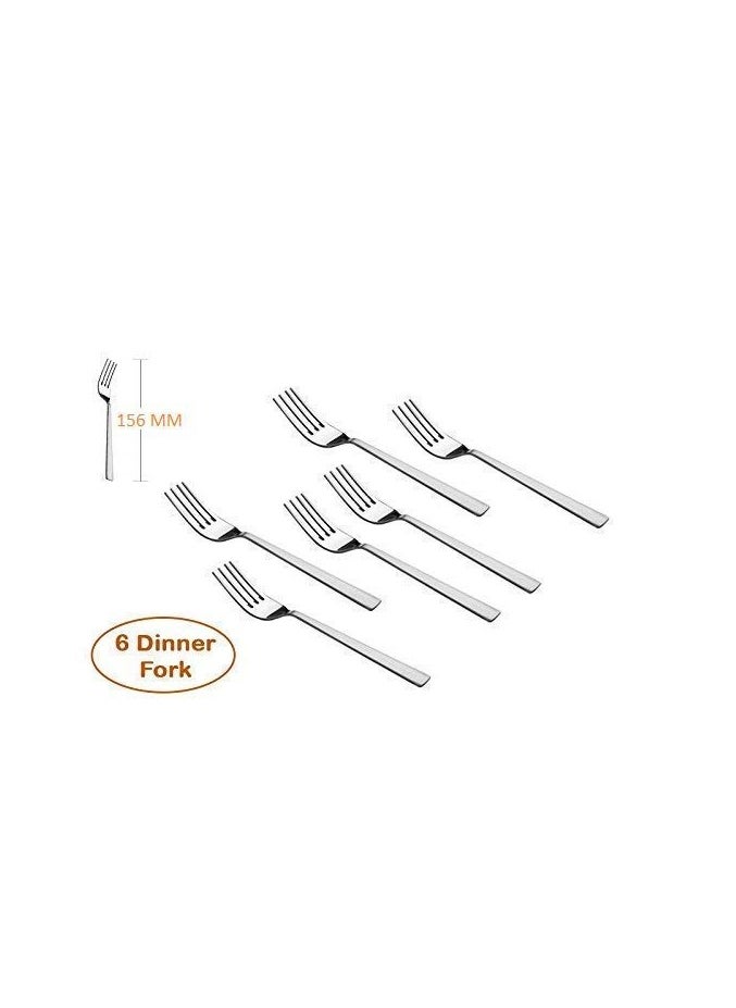 Parage - Parage Stainless Steel Spoon Set & Fork Set 12 Pieces for Tea, Coffee, Sugar, Condiments & Spices - Set of 12 Contains Spoons Set of 6 Spoon and Fork Set of 6, Mirror Polished - Image 1