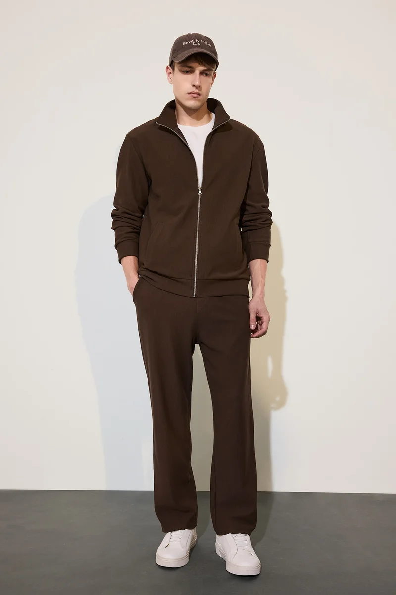 Regular Fit Pocket Straight Leg Trousers