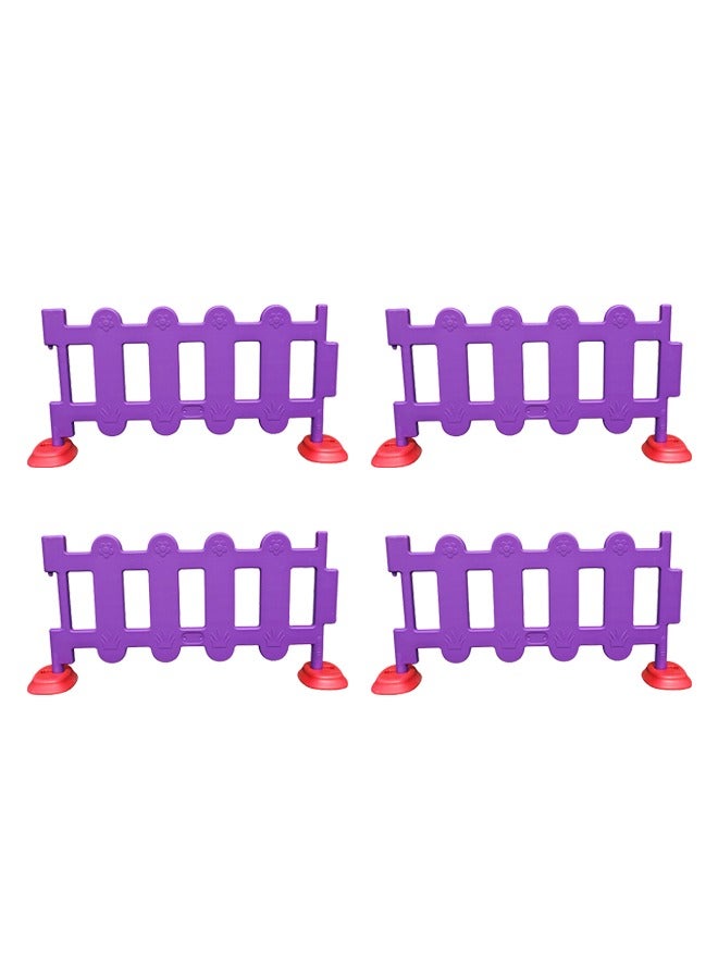 4-Piece Portable Plastic Fence Children Playground Playpen