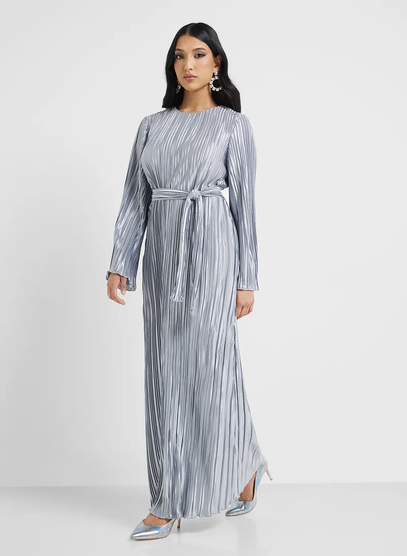 Khizana Pleated Maxi Dress