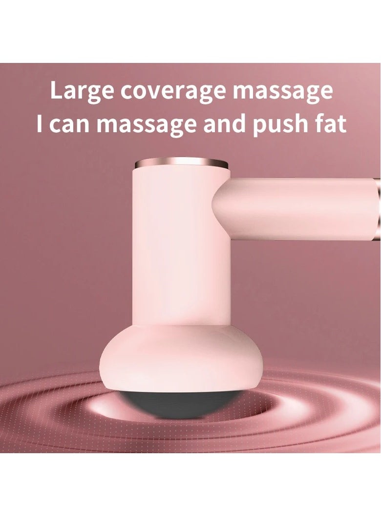 AROAQ - Body Slim Massger, Fat Burning Cellulite Vibration Machine, Compact And Portable Large Coverage Muscle Massager, Handheld Deep Rolling Mini Massager Machine For Weight Loss And Relaxation, (Pink) - Image 1