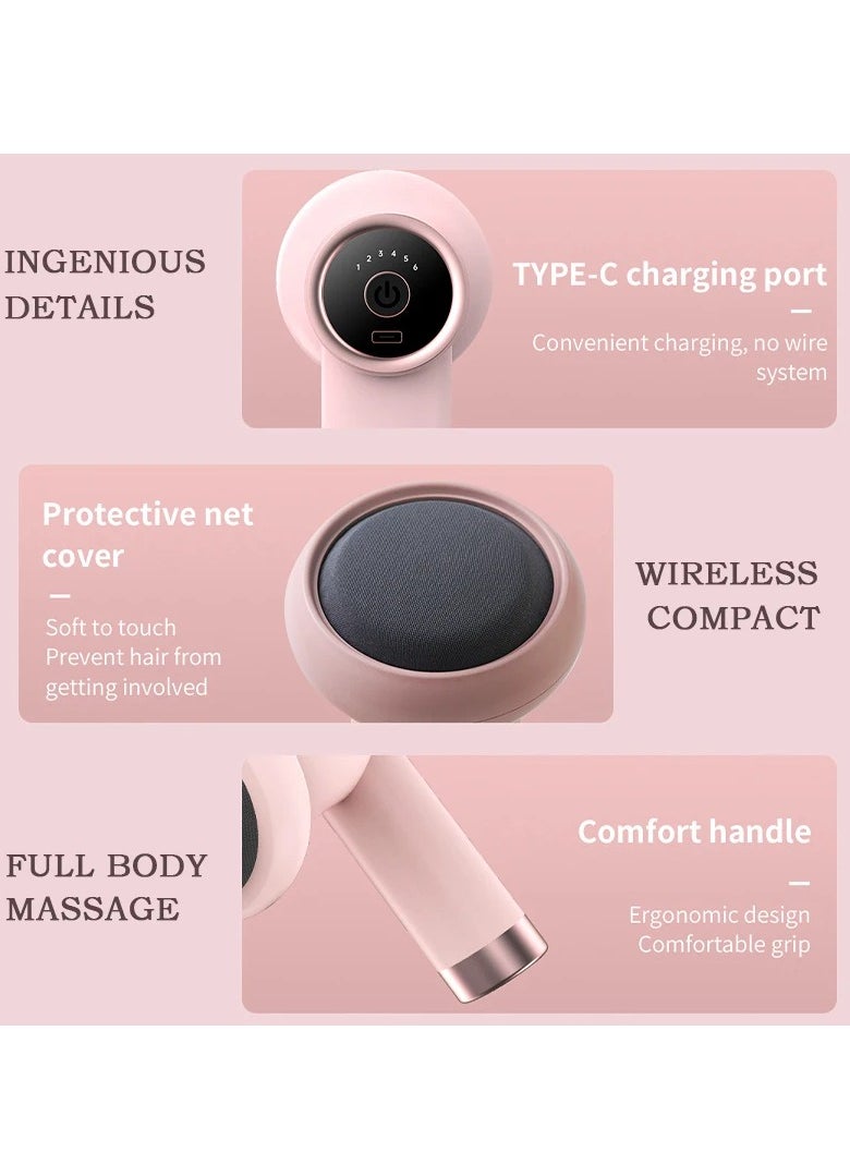 AROAQ - Body Slim Massger, Fat Burning Cellulite Vibration Machine, Compact And Portable Large Coverage Muscle Massager, Handheld Deep Rolling Mini Massager Machine For Weight Loss And Relaxation, (Pink) - Image 1