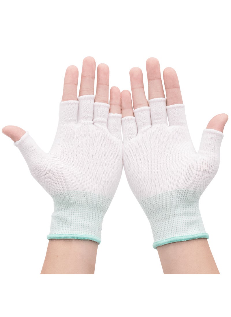 Half Finger Wear-resistant Breathable Tight Hand High Elastic Labor Protection Womens Gloves Thin Mens Protective Nylon Work Anti-static Industrial Tea PickingWhite White - pzsku/Z4A557BEF3D01A21B2934Z/45/_/1723119624/387be4a4-0195-45e9-b425-3ae9fa5d1b79