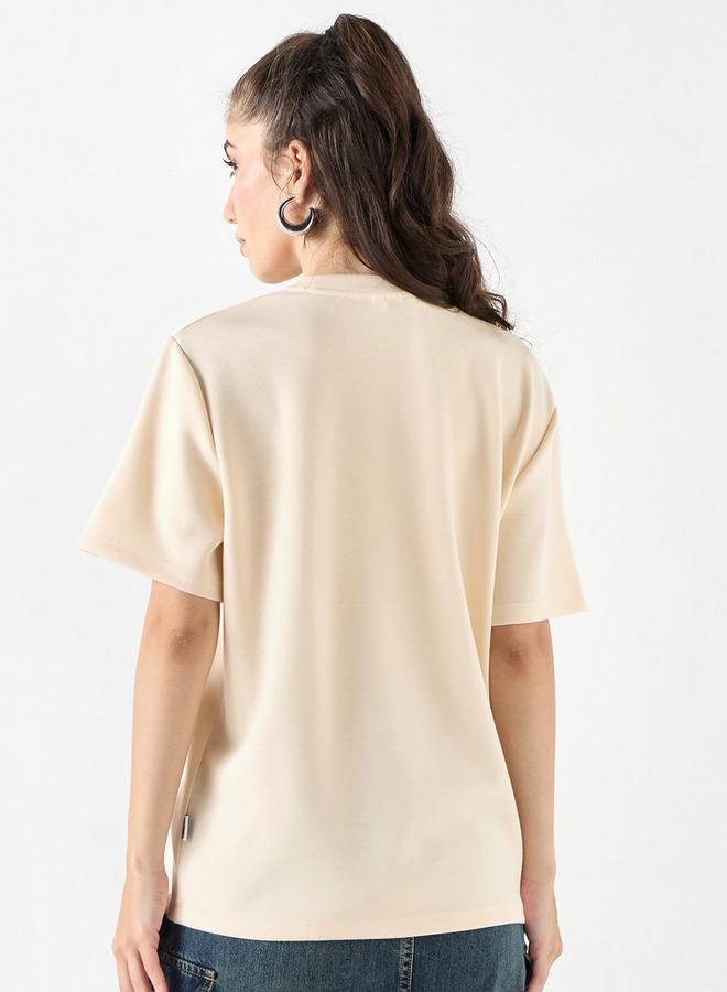 SP Characters Sakura Haruno Print Crew Neck T-shirt with Short Sleeves - Image 3