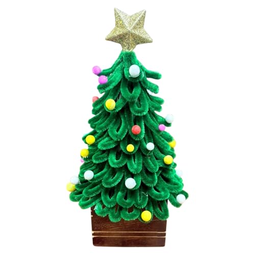 Akaar Decor's Mini Christmas Tree for Table Decoration 9 Inch | Small Xmas Tree with Star & Colorful Balls | Tabletop Christmas Decor for Home, Office & Gifting | Ready-to-Display Christmas Tree - Image 4