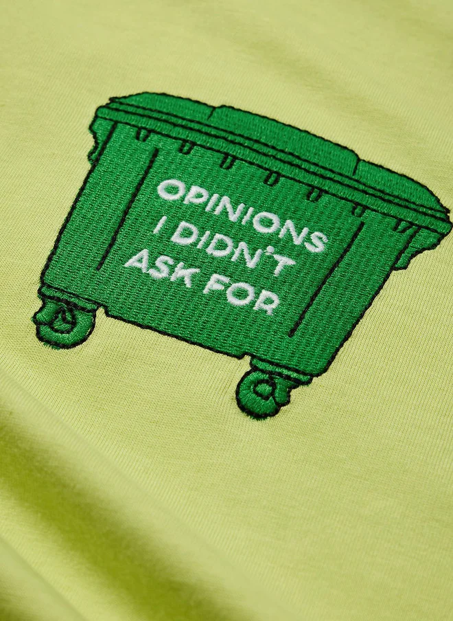 The Souled Store  The Souled Store Men Printed Lime Green Cotton Oversized T-Shirt  | Best Price UAE