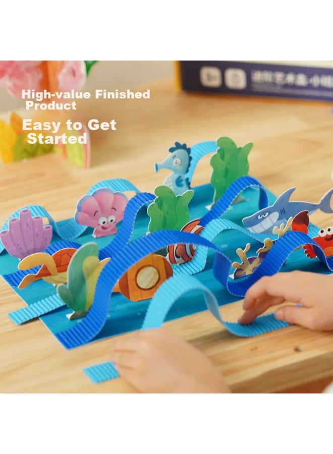 Toi Children's Art Advanced Creative Craft Box, Children's Diy Creation Material Kit, Kindergarten Creative Edition - Image 3