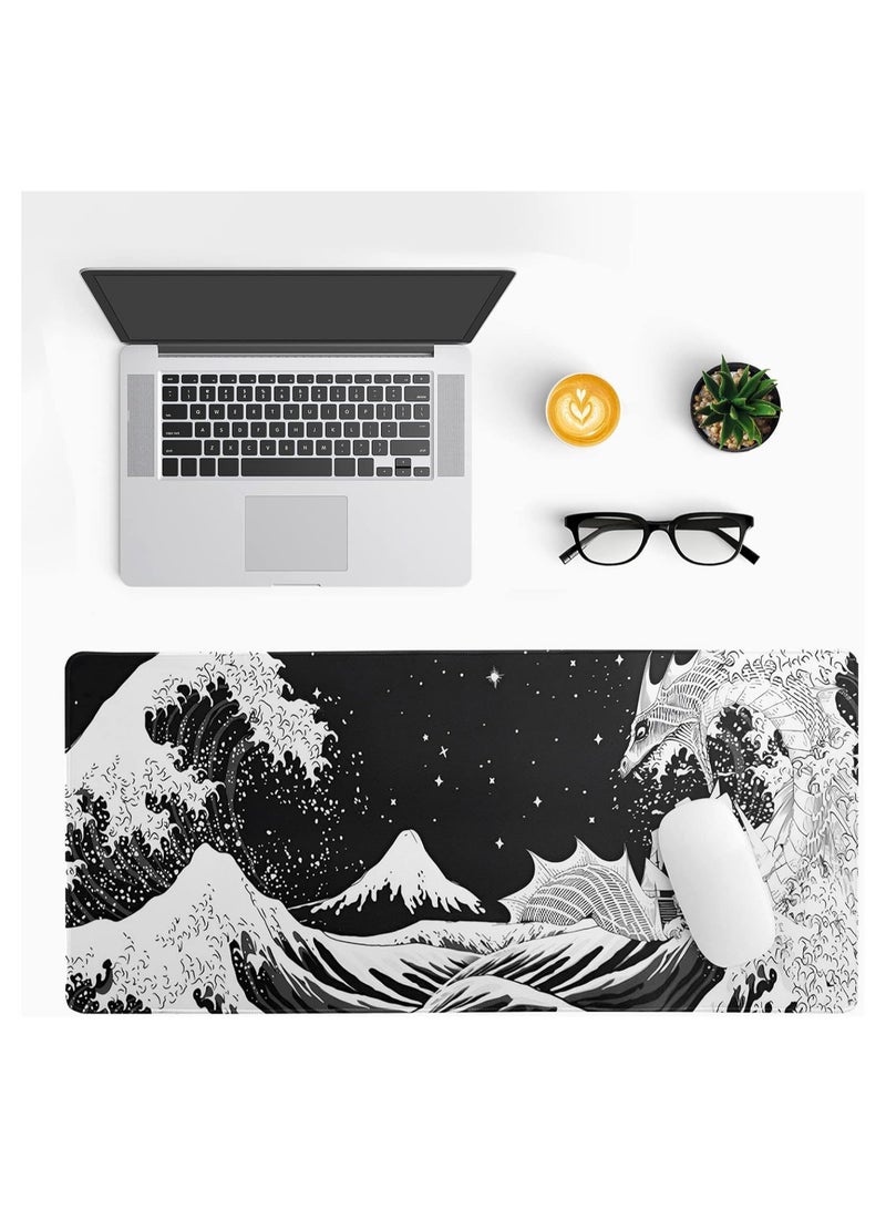 Digipace Large Desk Mouse Pad, Waterproof Gaming Mouse Pad,Gaming Mouse Pad, XXL Desk Mat,Non-Slip Desk Mat, XL Gaming Mouse Pad, Thick Rubber Desk Pad Mouse Pad,mouse pad 800×300 - Image 3
