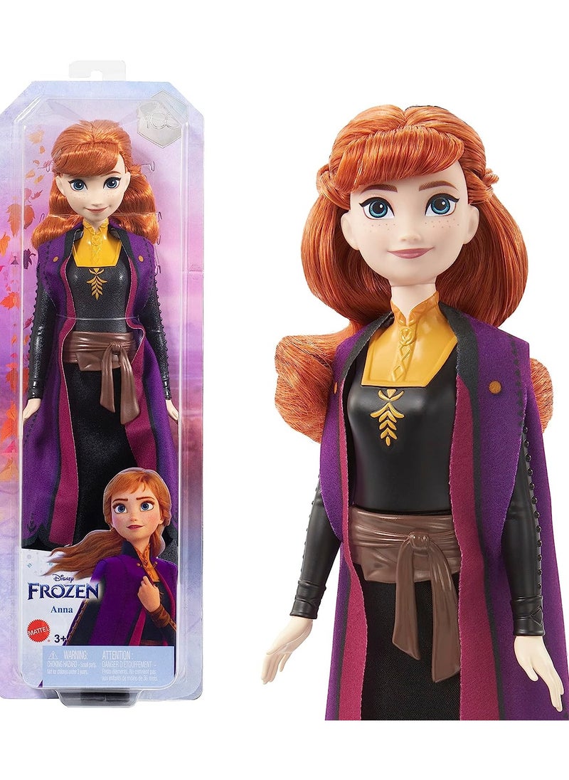 Disney FROZEN Disney Frozen 2 Anna Fashion Doll with Signature Clothing  - Image 1
