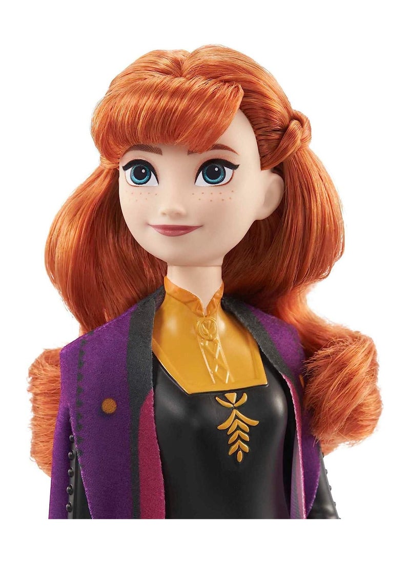 Disney FROZEN Disney Frozen 2 Anna Fashion Doll with Signature Clothing  - Image 3