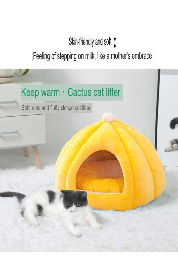 A.M Cat and Kitten House, Indoor Cat and Kitten House with Removable and Washable Cushion, Tent for Cats and Small Animals - Image 3