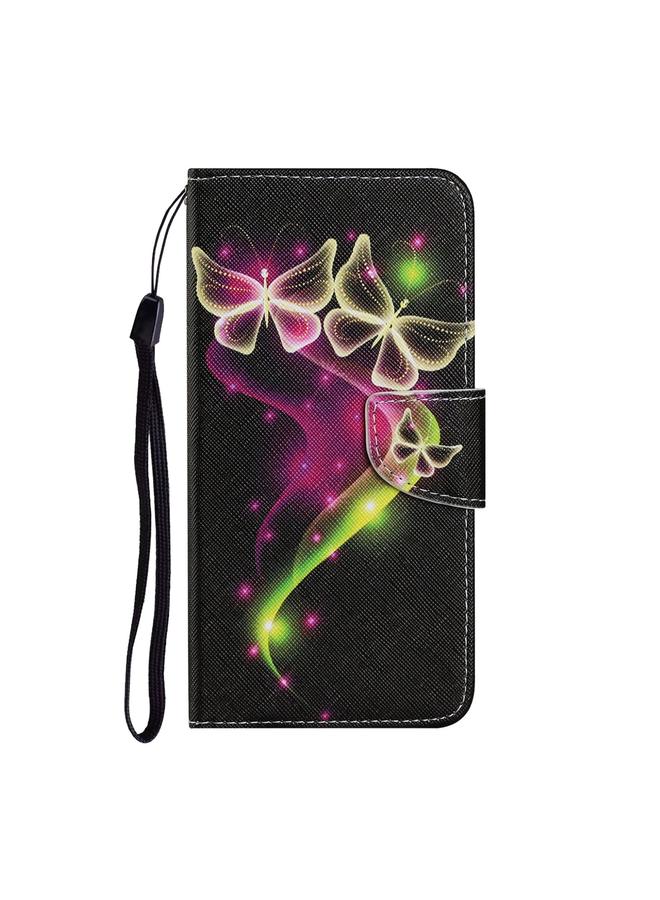 زبون جراب هاتف جلدي بنمط رسم ملون لهاتف iPhone 13 mini - Image 2