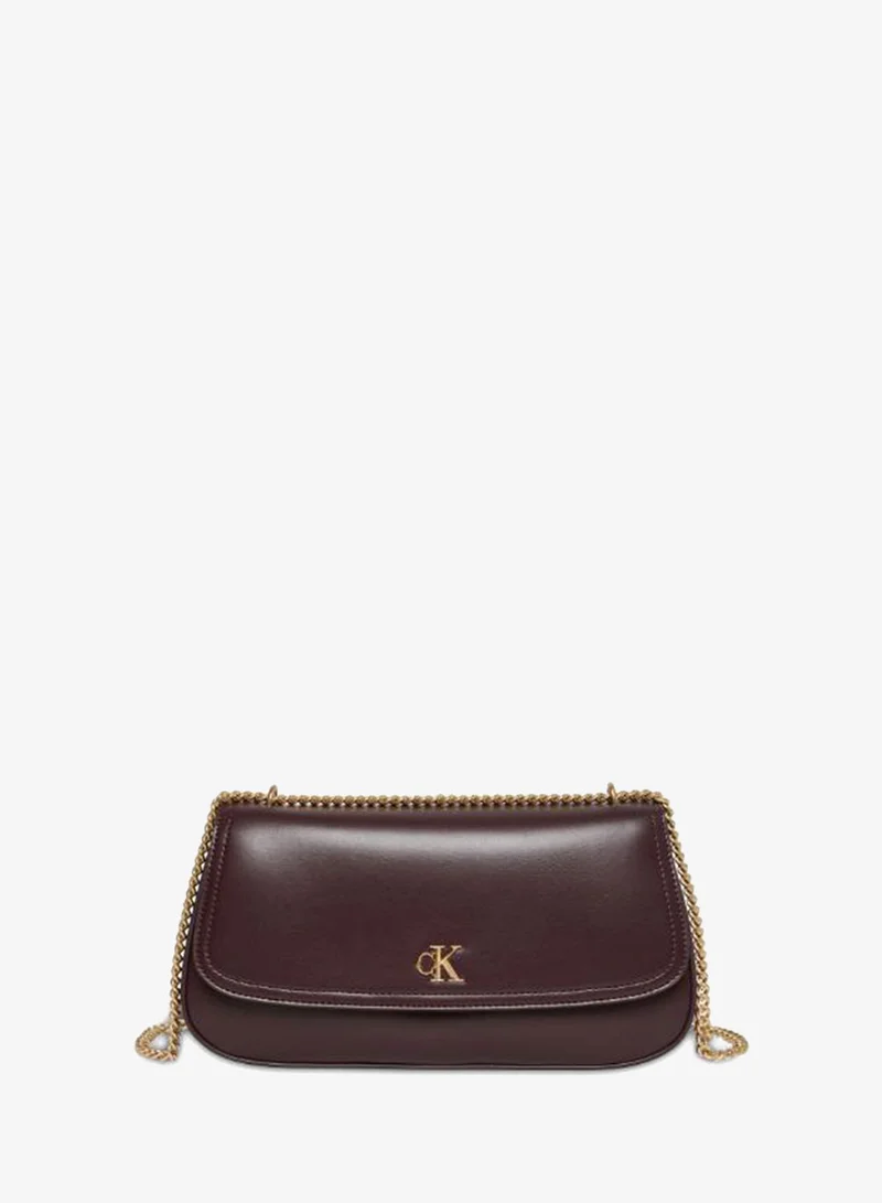 CALVIN KLEIN Monogram Logo Hardware Chain Shoulder Bag
