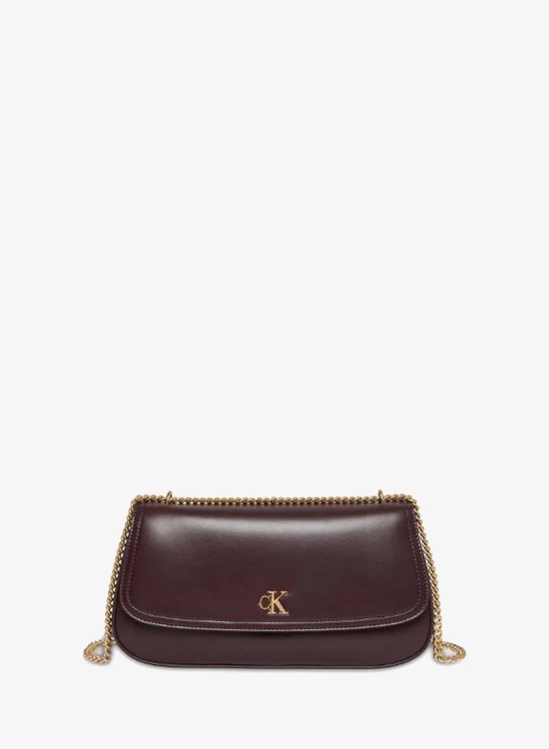 CALVIN KLEIN Monogram Logo Hardware Chain Shoulder Bag