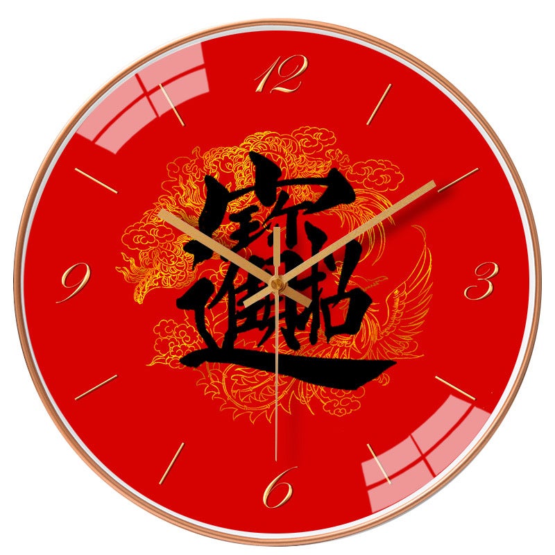 [10 Inch 25Cm] Creative Wall Clock Living Room Simple Modern Silent Silent Quartz Clock Generation Round Clock - Image 1