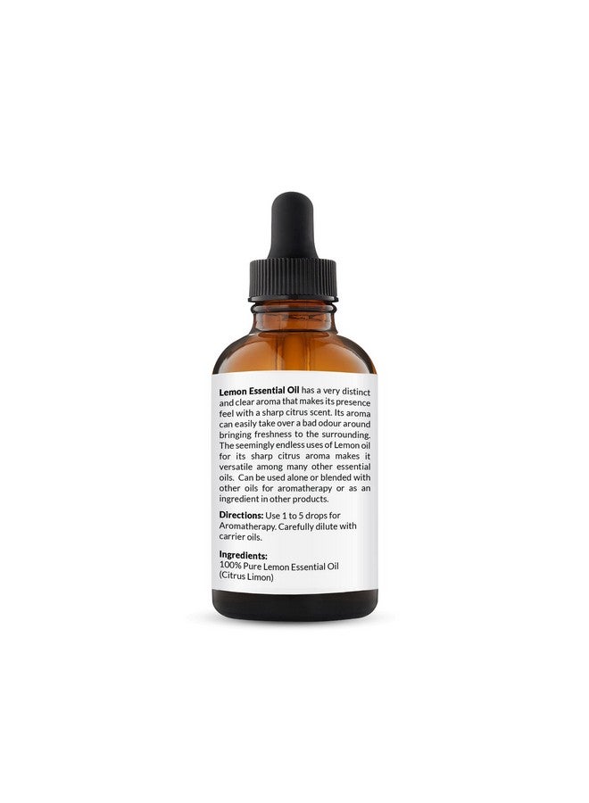 NaturoBliss NaturoBliss 100% Pure Lemon Essential Oil Therapeutic Grade Premium Quality (4 fl. oz) with Glass Dropper, Perfect for Aromatherapy - Image 2