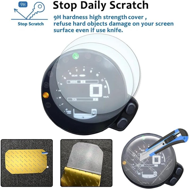 QASULER Motorcycle Dashboard Screen Protector for Yamaha XSR700/XSR900 - Image 2