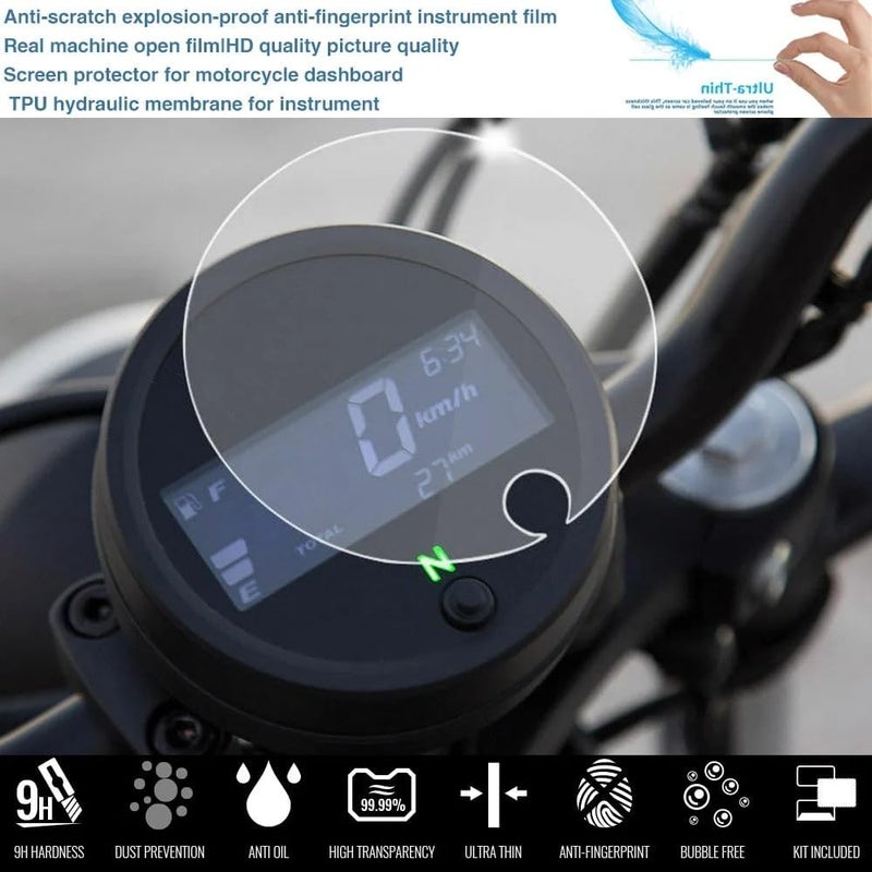 QASULER Motorcycle Dashboard Screen Protector for Yamaha XSR700/XSR900 - Image 3