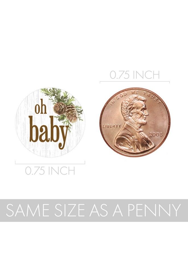 DISTINCTIVS Woodland Bear Baby Shower Favor Stickers 180 Labels - Image 4